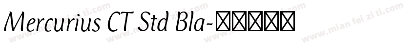 Mercurius CT Std Bla字体转换
